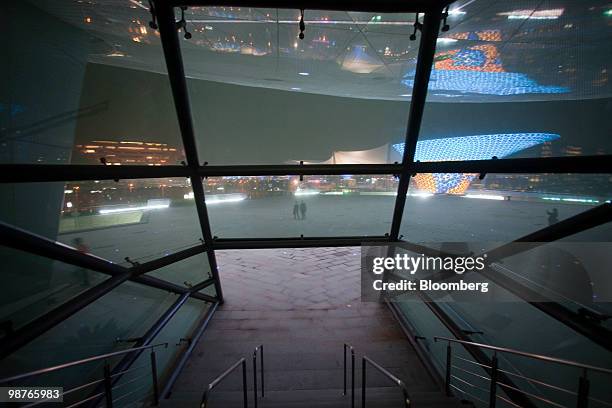 The site of the 2010 World Expo is seen prior to the opening in Shanghai, China, on Friday, April 30, 2010. More than 20 heads of state including...