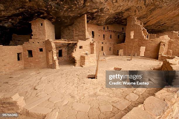 kiva, cliff palace, mesa verde national park - cliff dwelling stock pictures, royalty-free photos & images