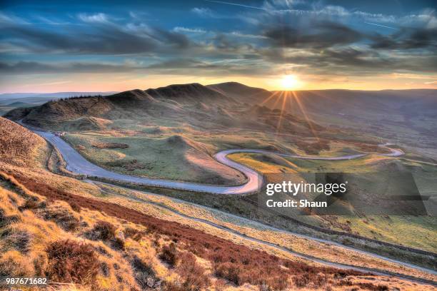 'the road to edale' - edale stock pictures, royalty-free photos & images