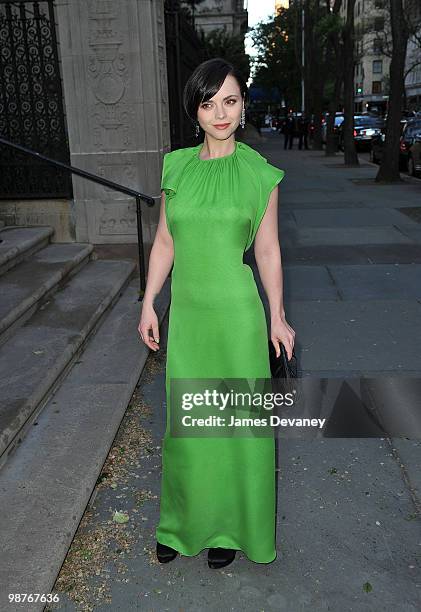 Christina Ricci attends gala celebrating Chopard's 150 years of excellence at The Frick Collection on April 29, 2010 in New York City.