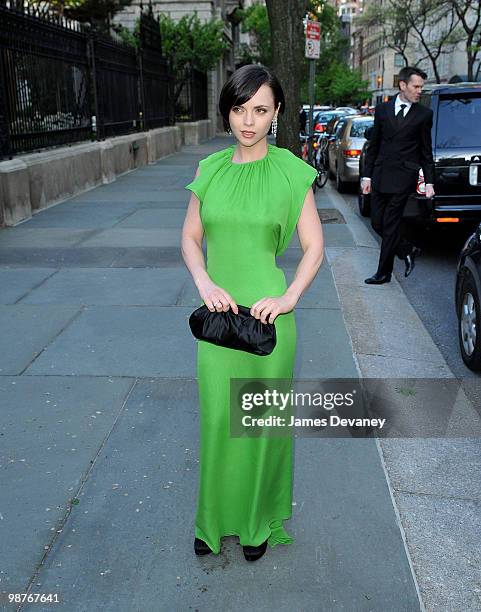 Christina Ricci attends gala celebrating Chopard's 150 years of excellence at The Frick Collection on April 29, 2010 in New York City.