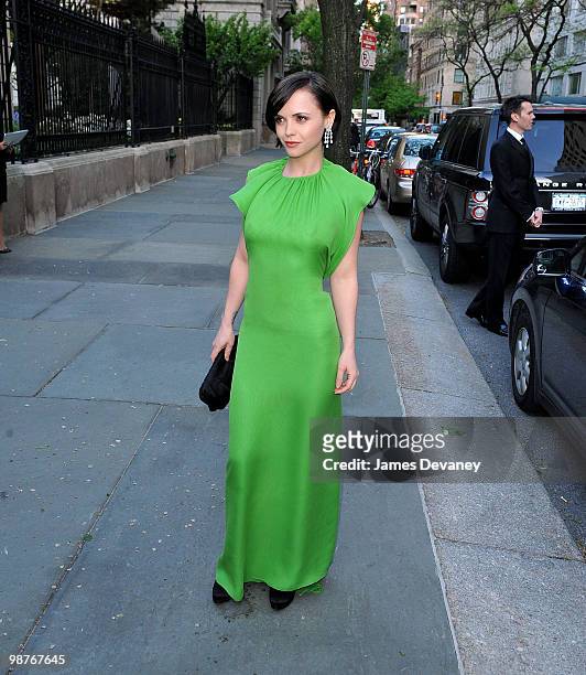 Christina Ricci attends gala celebrating Chopard's 150 years of excellence at The Frick Collection on April 29, 2010 in New York City.