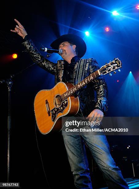 Recording artist John Rich performs during the Academy of Country Music Awards All-Star Jam at the MGM Grand Hotel/Casino April 18, 2010 in Las...