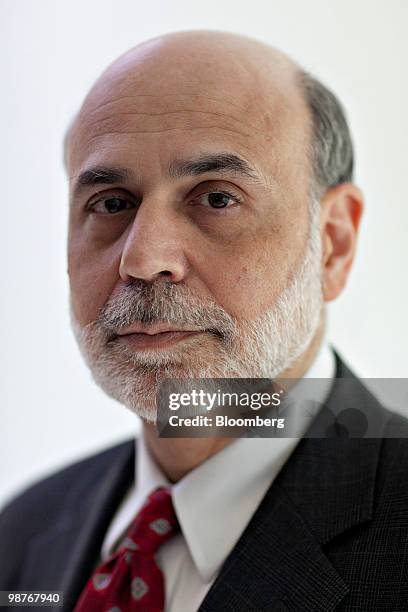 Ben S. Bernanke, chairman of the U.S. Federal Reserve, stands for a portrait in New York, U.S., on Friday, April 30, 2010. Bernanke, as a central...