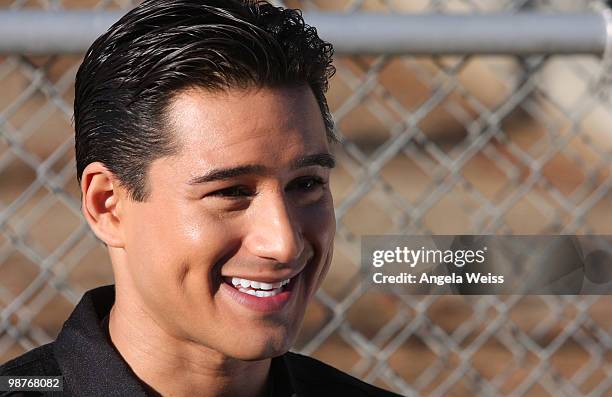 Host Mario Lopez attends the Los Angeles 'No Phone Zone' rally hosted by 'The Oprah Winfrey Show', KABC-TV and RADD at John Marshall High School on...