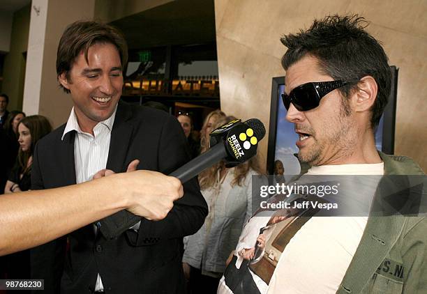 Luke Wilson and Johnny Knoxville