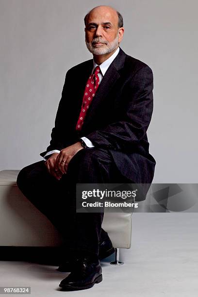 Ben S. Bernanke, chairman of the U.S. Federal Reserve, sits for a portrait in New York, U.S., on Friday, April 30, 2010. Bernanke, as a central bank...