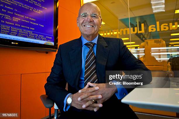 Jeffrey Romoff, president of and chief executive officer of University of Pittsburgh Medical Center , sits for a photograph prior to an interview in...