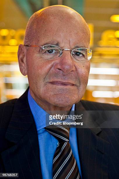 Jeffrey Romoff, president of and chief executive officer of University of Pittsburgh Medical Center , sits for a photograph prior to an interview in...