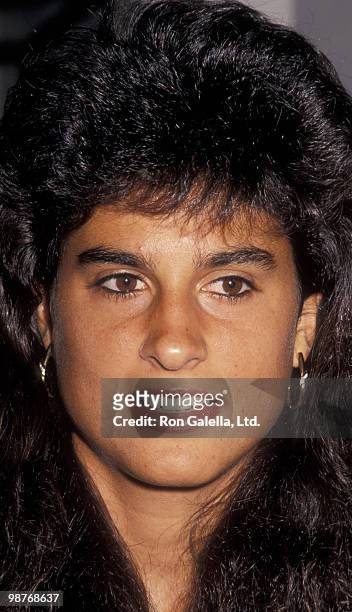 Athlete Gabriela Sabatini attends the party for Nicole Miller Official Tennis Blazer on November 4, 1993 at the Nicole Miller Boutique in New York...