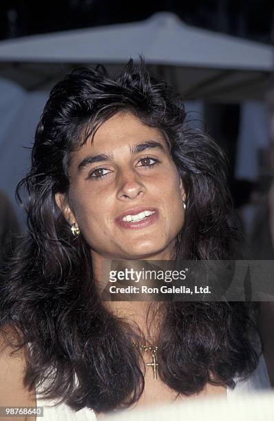 Athlete Gabriela Sabatini attends An Evening at the Net Benefit on July 31, 1995 at UCLA Tennis Center in Westwood, California.