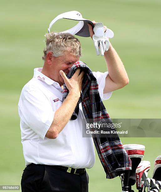 Colin Montgomerie of Scotland during the second round of the Open de Espana at the Real Club de Golf de Seville on April 30, 2010 in Seville, Spain.