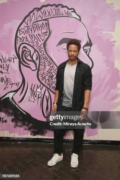 Actor Gary Dourdan attends the performance "HerO: A Work in Progress" with Omari Hardwick at The Billie Holiday Theater on June 29, 2018 in Brooklyn,...