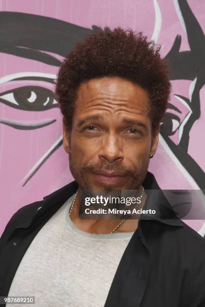 Actor Gary Dourdan attends the performance "HerO: A Work in Progress" with Omari Hardwick at The Billie Holiday Theater on June 29, 2018 in Brooklyn,...