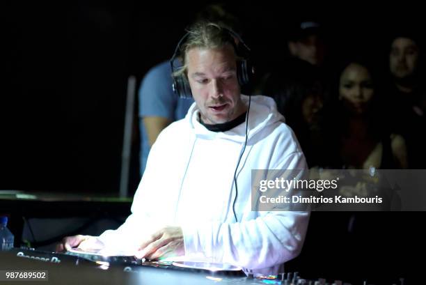 Recording artist Diplo performs during HQ2 Opening Night at Ocean Resort Casino on June 29, 2018 in Atlantic City, New Jersey.