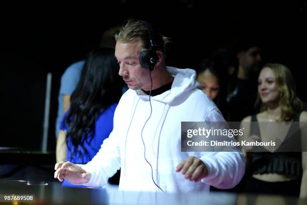 Recording artist Diplo performs during HQ2 Opening Night at Ocean Resort Casino on June 29, 2018 in Atlantic City, New Jersey.