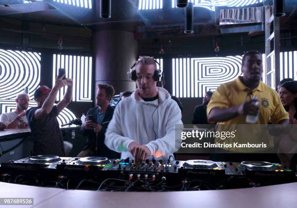 Recording artist Diplo performs during HQ2 Opening Night at Ocean Resort Casino on June 29, 2018 in Atlantic City, New Jersey.