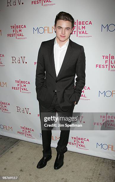 Jesse McCartney attends the premiere of "Beware The Gonzo" during the 9th annual Tribeca Film Festival at the RdV Lounge on April 22, 2010 in New...