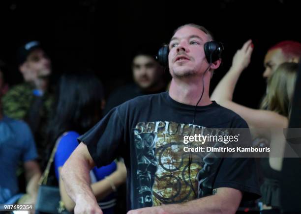 Recording artist Diplo performs during HQ2 Opening Night at Ocean Resort Casino on June 29, 2018 in Atlantic City, New Jersey.