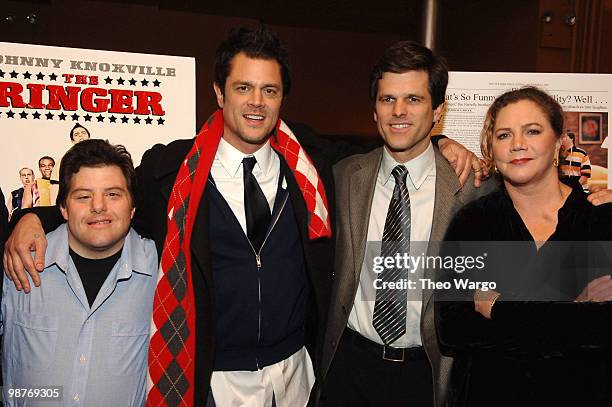 John Taylor, Johnny Knoxville, Timothy Shriver and Kathleen Turner