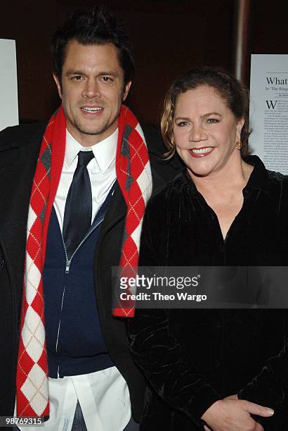 Johnny Knoxville and Kathleen Turner