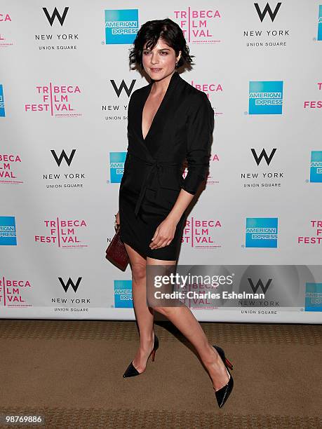 Actress Selma Blair attends Awards Night during the 9th Annual Tribeca Film Festival at the W New York - Union Square on April 29, 2010 in New York...