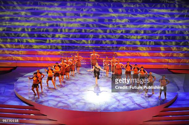 The opening ceremony of the Shanghai World Expo in the performance centre on April 30 in Shanghai, China.