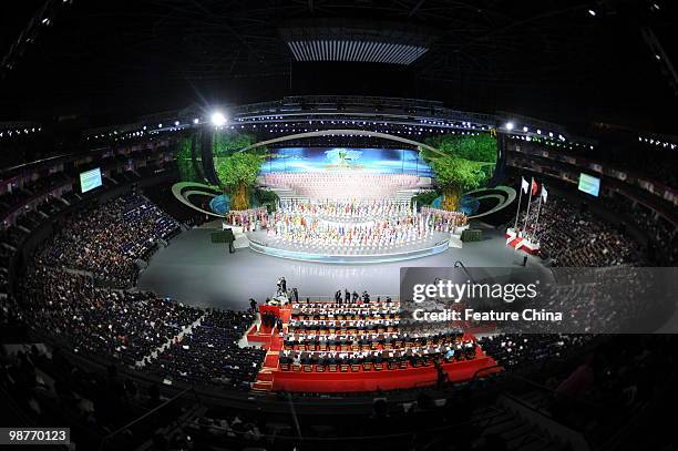 The opening ceremony of the Shanghai World Expo in the performance centre on April 30 in Shanghai, China.