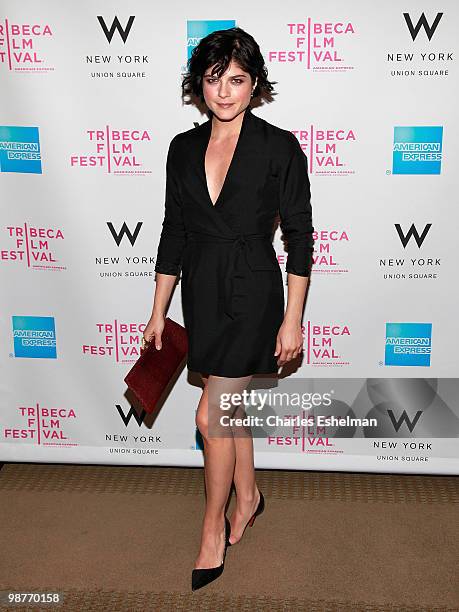 Actress Selma Blair attends Awards Night during the 9th Annual Tribeca Film Festival at the W New York - Union Square on April 29, 2010 in New York...