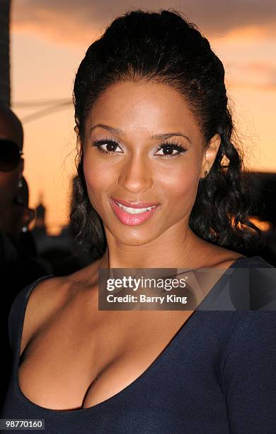 Singer Ciara arrives at the Los Angeles Premiere "Death At A Funeral" at the ArcLight Cinemas Cinerama Dome on April 12, 2010 in Hollywood,...