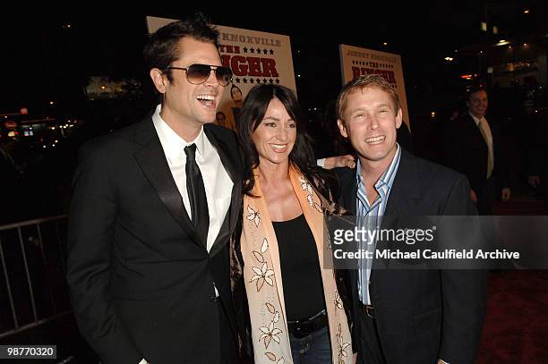 Johnny Knoxville, Nadia Comaneci and Bart Conner