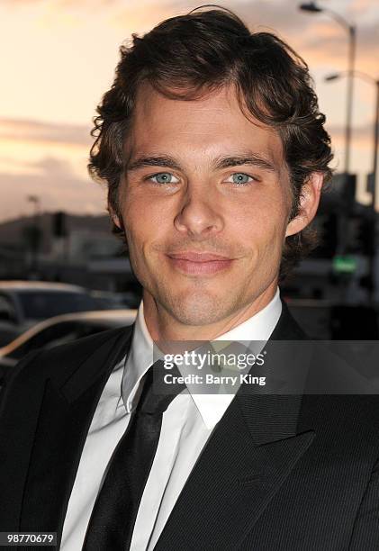 Actor James Marsden arrives at the Los Angeles Premiere "Death At A Funeral" at the ArcLight Cinemas Cinerama Dome on April 12, 2010 in Hollywood,...