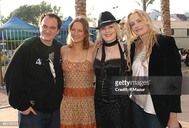 Quentin Tarantino, Zoe Bell, Monica Staggs and Daryl Hannah