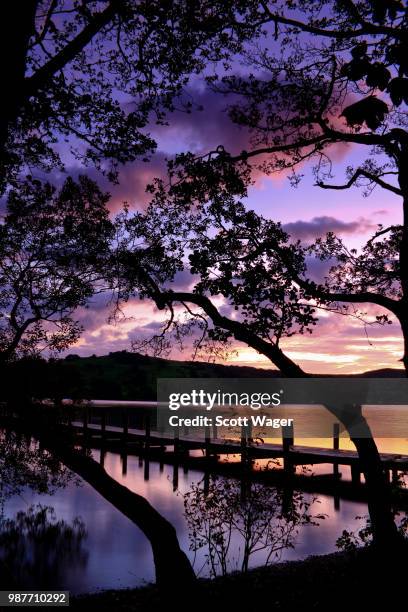 coniston jetty - coniston stock pictures, royalty-free photos & images