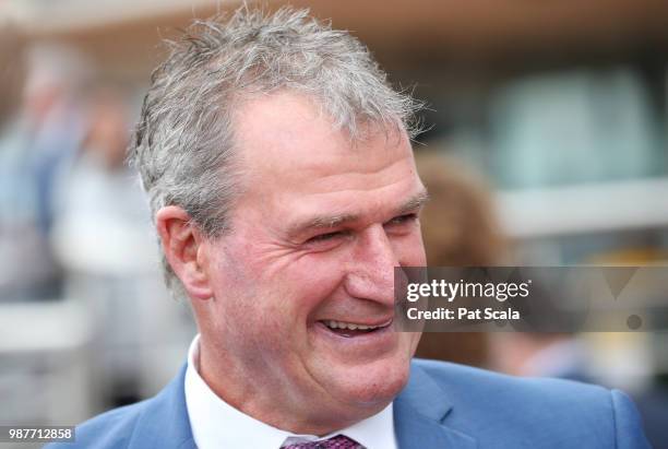 Darren Weir after his horse Pacodali won the Keno Bonus Handicap at Caulfield Racecourse on June 30, 2018 in Caulfield, Australia.