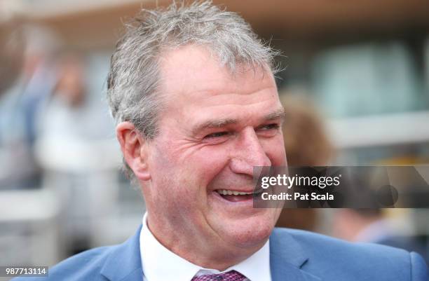 Darren Weir after his horse Pacodali won the Keno Bonus Handicap at Caulfield Racecourse on June 30, 2018 in Caulfield, Australia.