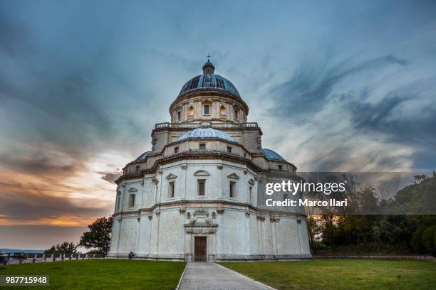 todi, tempio della consolazione - tempio stock pictures, royalty-free photos & images