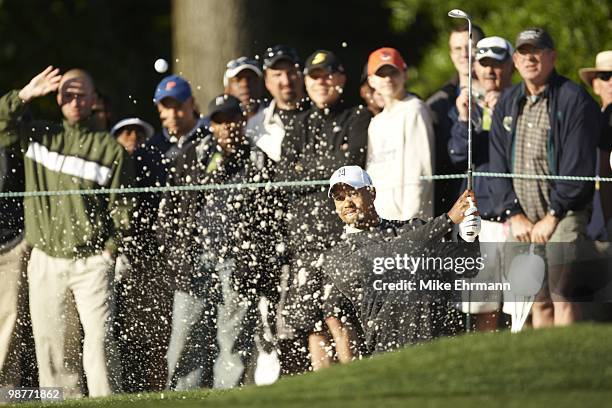 Quail Hollow Championship: Tiger Woods in action during Wednesday Pro-Am at Quail Hollow Club. Charlotte, NC 4/28/2010 CREDIT: Mike Ehrmann