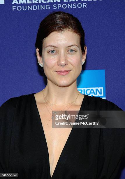 Kate Walsh attends the "Ultrasuede: In Search of Halston" premiere during the 9th Annual Tribeca Film Festival at the SVA Theater on April 30, 2010...