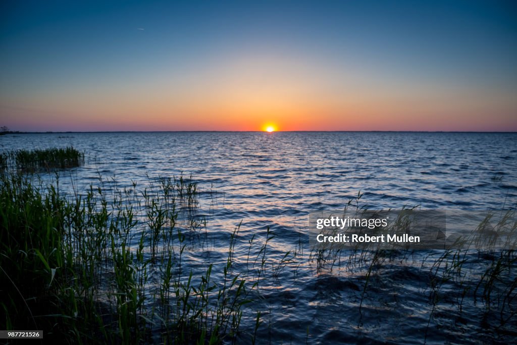 Sunst over Lake Mattamuskeet