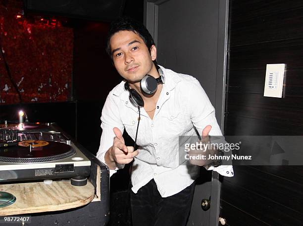 Allen Liao spins at Greenhouse on April 29, 2010 in New York City.