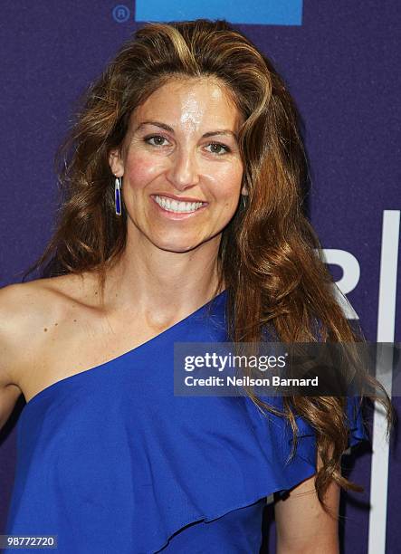 Dylan Lauren attends Tribeca Talks "Ultrasuede In Search Of Halsoton" during the 2010 Tribeca Film Festival at the School of Visual Arts Theater on...