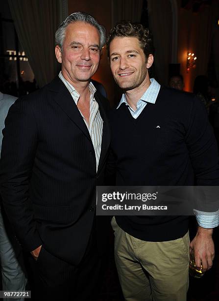 Larry Hackett, Managing Editor People Magazine and actor Matthew Morrison attends the PEOPLE/TIME party on the eve of the White House Correspondents'...