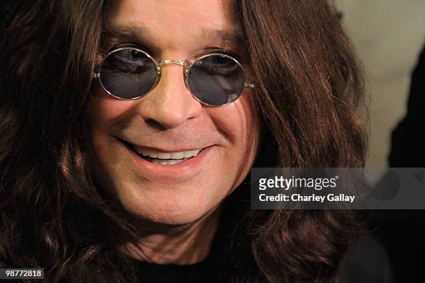 Singer Ozzy Osbourne attends the press conference announcing OZZFest 2010 at the Sixx Sense Studio on April 30, 2010 in Sherman Oaks, California.