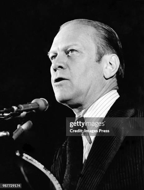 President Gerald Ford circa 1974 in New York.