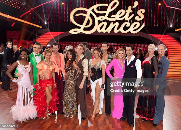 Dancers and candidates of the show Motsi Mabuse, Rolf Schneider, Sylvie van der Vaart, Christian Baerens, Melissa Ortiz-Gomez, Raul Richter, Sophia...