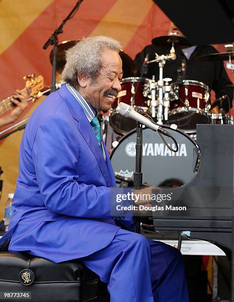 Allen Toussaint at the 2010 New Orleans Jazz & Heritage Festival Presented By Shell, at the Fair Grounds Race Course on April 30, 2010 in New...