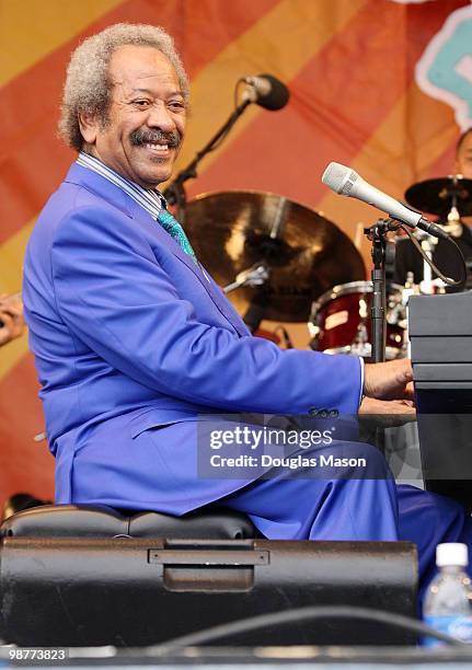 Allen Toussaint at the 2010 New Orleans Jazz & Heritage Festival Presented By Shell, at the Fair Grounds Race Course on April 30, 2010 in New...