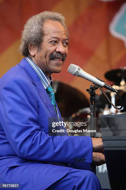 Allen Toussaint at the 2010 New Orleans Jazz & Heritage Festival Presented By Shell, at the Fair Grounds Race Course on April 30, 2010 in New...