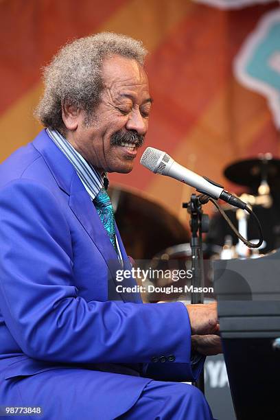 Allen Toussaint at the 2010 New Orleans Jazz & Heritage Festival Presented By Shell, at the Fair Grounds Race Course on April 30, 2010 in New...